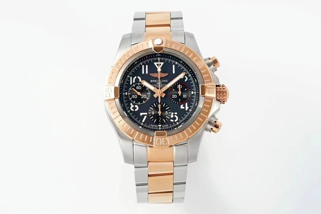 BLS Factory
The latest Avenger B01 Chronograph
The original mold top reissue hardcore is here (Avenger B01 Chronograph 45) ? A grand 45mm stainless steel case with carbon black, blue and rose gold dials ? Stable 7750 Modified Breitling self-made 01 transp