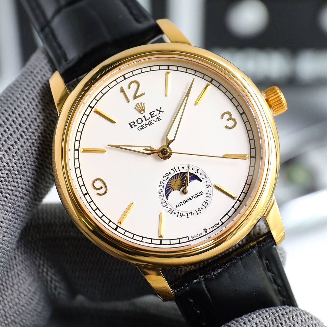 2023 Taiwan factory masterpiece, the latest recommendation of the highest version on the market Rolex ?? Cellini Moon Phase series. Men 's watch ? Simple yet elegant [Victory] Equipped with precise Swiss ETA2824-2 movement (6-position true date and 24-hou