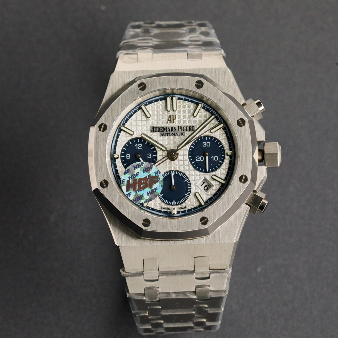 ??HBF Factory! Audemars Piguet late 2024 blockbuster
Top market version (original mold, three shell sets, 1:1 original replica, thinnest and best, no fake at first glance)
Audemars Piguet Royal Oak 263311.OO.1220ST.01 Chronograph!
1 ? with the same (6-dig