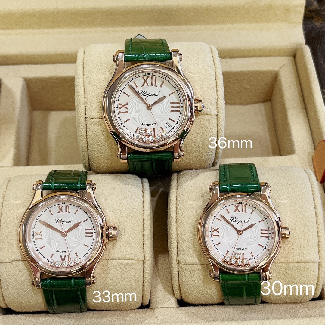 ?? Aperture 240 Drill ring 260
Three sizes complete ?? HAPPY DIAMONDS
As Chopard's most sought-after and best-selling collection, this collection interprets Chopard's signature dynamic diamond concept with a direct and delicate touch. The new Happy diamon