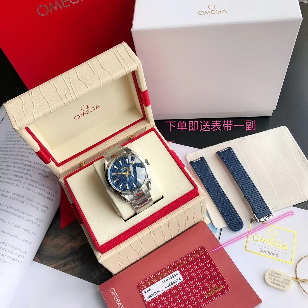 GD PRODUCE, welfare bestseller ?? return
Steel strap ?? One watch case with two types of bracelets
[Ocean Charm Classic bestselling] GD from Citizen exclusive - Omega Seamaster Aqua Terra 150M watch Classic timeless design with Omega brand characteristics
