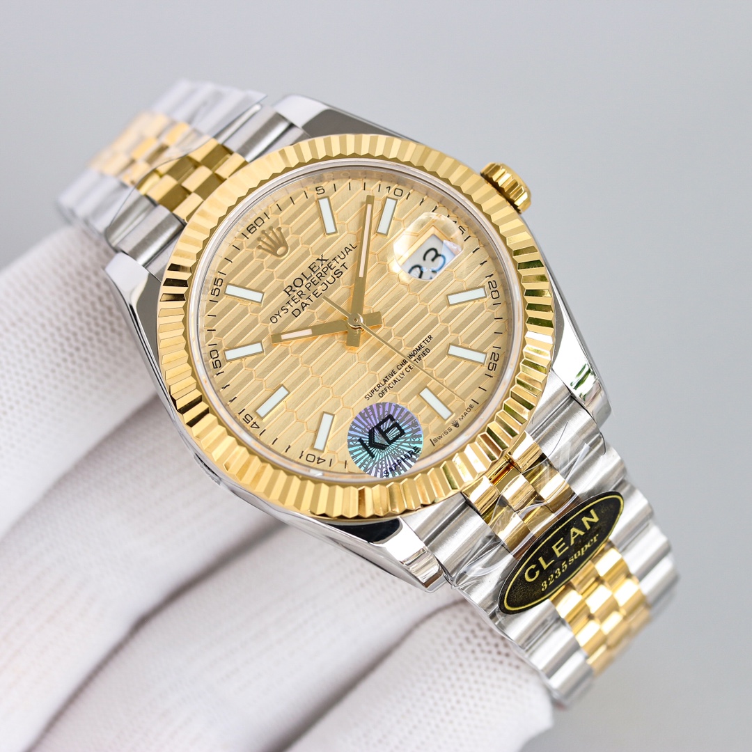 clean factory /C factory Rolex Datejust series mechanical men's watches, genuine original mold
1: Equipped with 1:1 Super 3235 integrated movement power 72-hour no-jamming movement decorated movement and its stability
2: Full watch 904L stainless steel/wi
