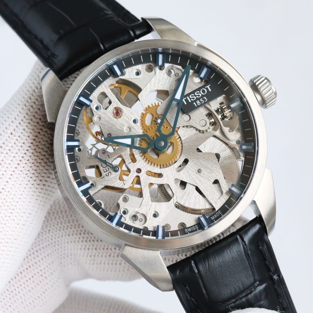 From TW 1200
TW Factory Taiwan TISSOT ???LM1 Skeletonized Series V3 version improved movement radiating pattern, improved deck coating color, added 6497ETA steel stamp. Through the sapphire crystal glass, you can see five lines like spokes that extend out