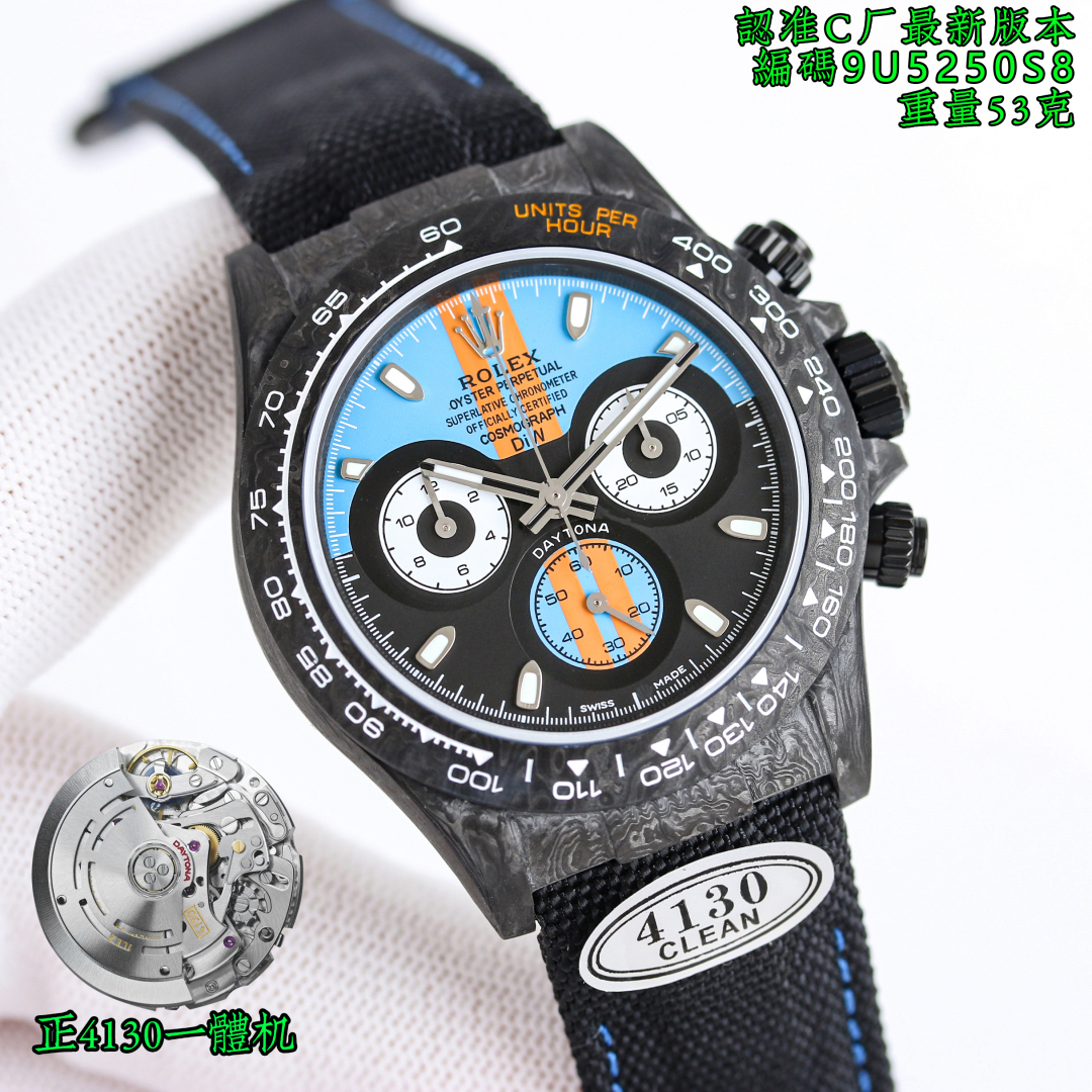 SJ production 2950??
New, new, Rolex Daytona series ?? MK1 Hot style from factory C /clean, must be fine, (updated custom ultra-light carbon fiber material, one-piece case, one-piece clasp, make the watch ?? watch more easy and quick, comfortable to wear,