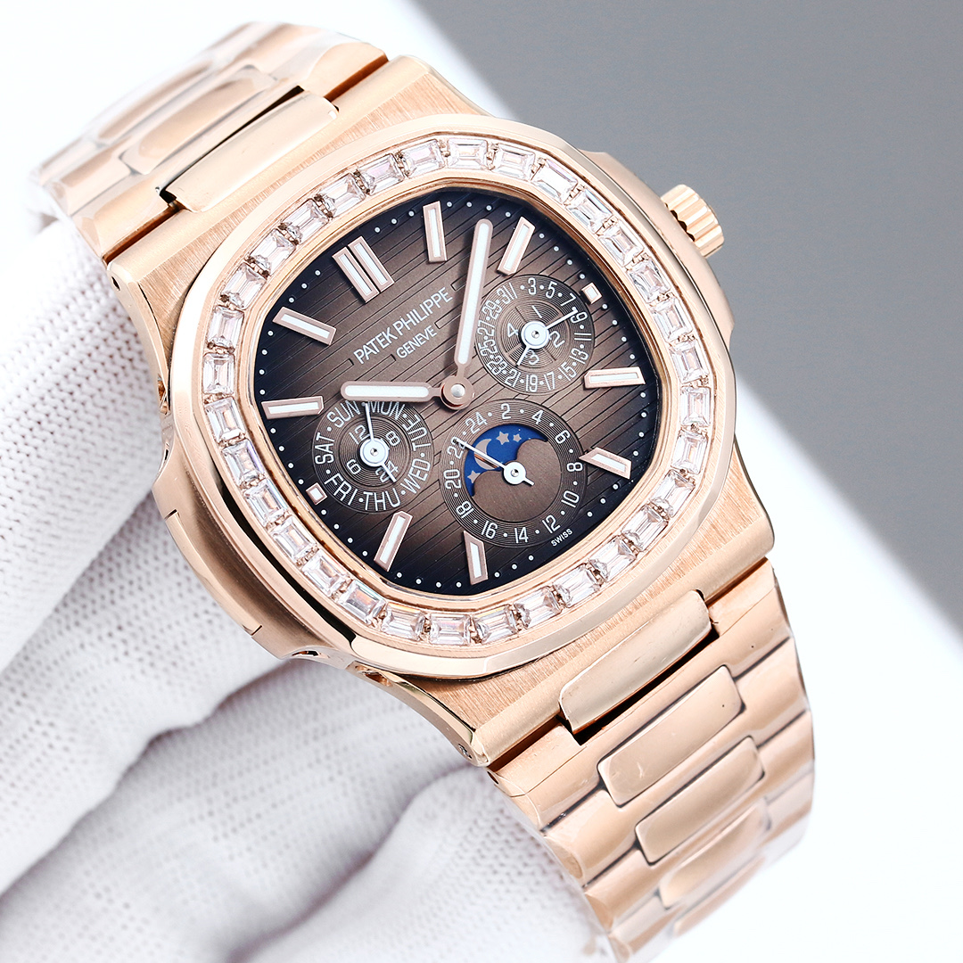 White steel 1600, rose steel 1650, diamond ?100
Patek Philippe 5740/1G-001- The super-complex multi-functional Nautilus makes its debut, the first Nautilus complex watch ever launched, a casual sport watch crafted with super-complex craftsmanship.
1 ? Sma