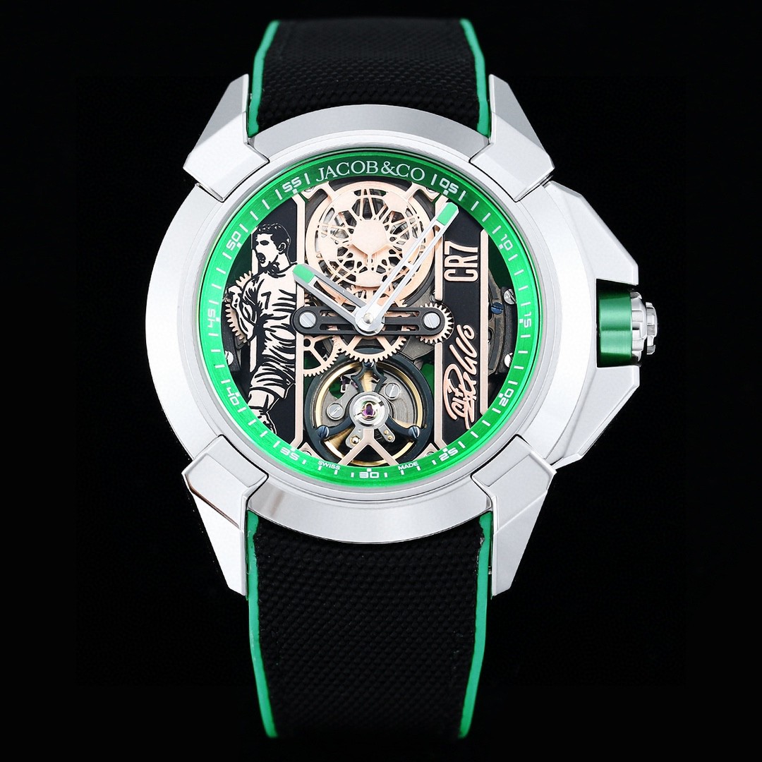 New product launch Jacob & Co Jaguar XCR7
Cristiano CR7 collaboration custom limited Edition Czech Leopard ?? Exclusive launch to create the strongest 1:1 perfect replica, parameters in sync with the original
Dimensions :44mm 12.45mm?? With a 316L stainle