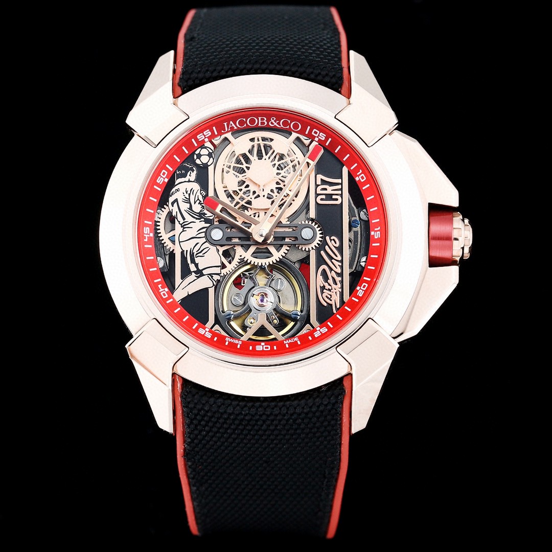 New product launch Jacob & Co Jaguar XCR7
Cristiano CR7 collaboration custom limited Edition Czech Leopard ?? Exclusive launch to create the strongest 1:1 perfect replica, parameters in sync with the original
Dimensions :44mm 12.45mm?? With a 316L stainle