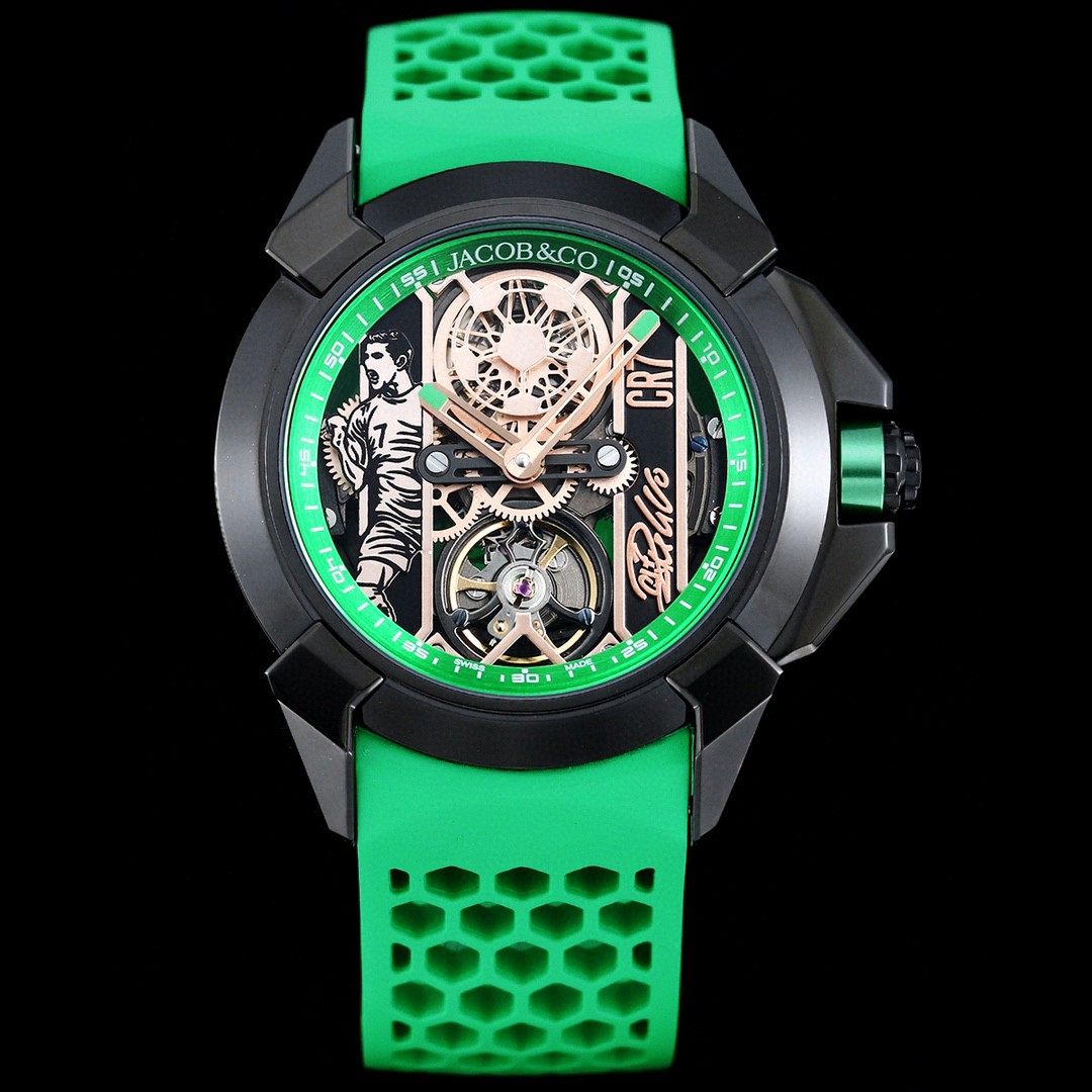 New product launch Jacob & Co Jaguar XCR7
Cristiano CR7 collaboration custom limited Edition Czech Leopard ?? Exclusive launch to create the strongest 1:1 perfect replica, parameters in sync with the original
Dimensions :44mm 12.45mm?? With a 316L stainle