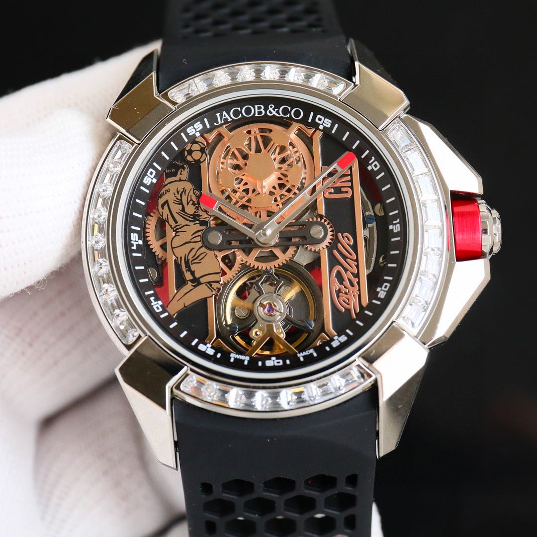 New product launch Jacob & Co Jaguar XCR7
Cristiano CR7 collaboration custom limited Edition Czech Leopard ?? Exclusive launch to create the strongest 1:1 perfect replica, parameters in sync with the original
Dimensions :44mm 12.45mm?? With a 316L stainle