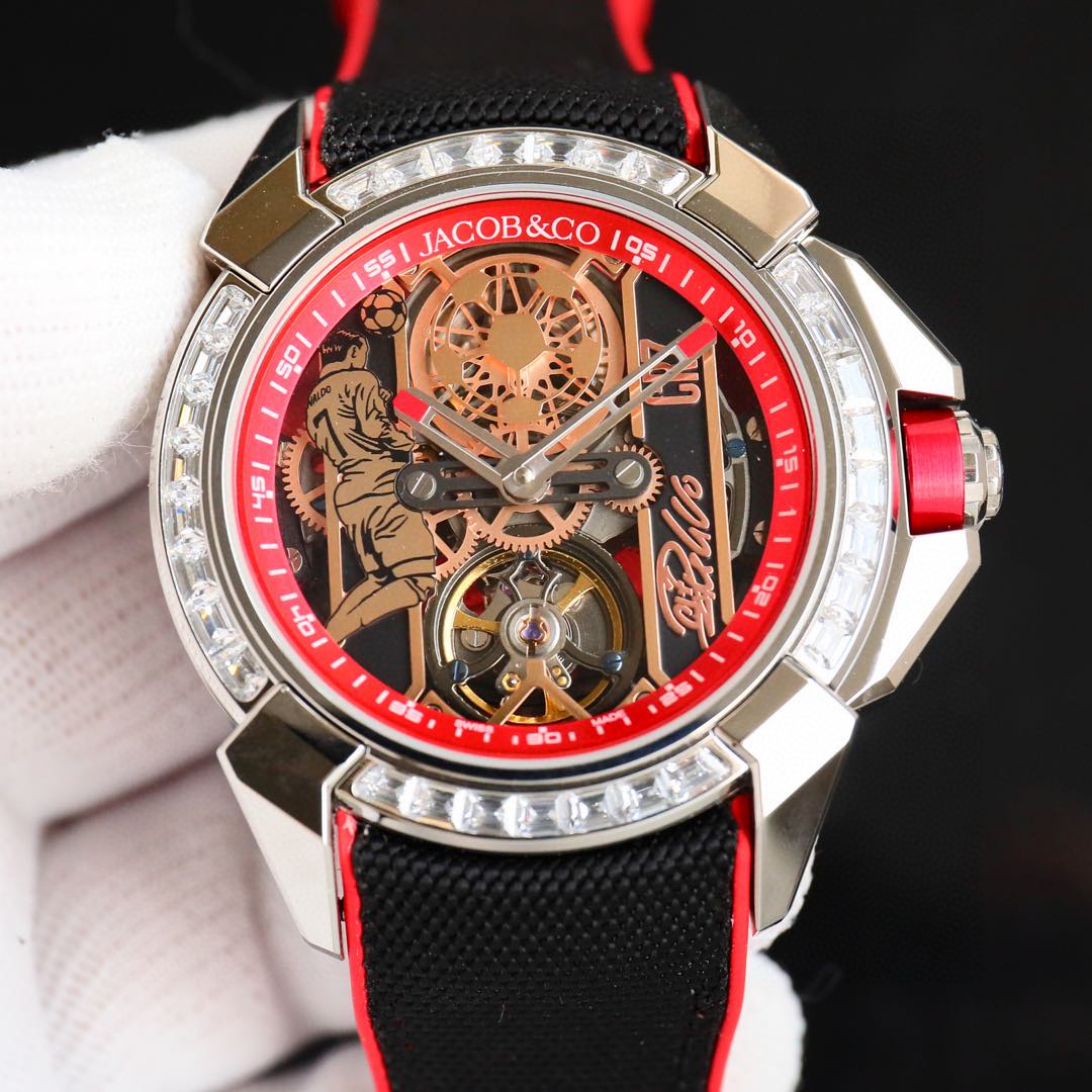 New product launch Jacob & Co Jaguar XCR7
Cristiano CR7 collaboration custom limited Edition Czech Leopard ?? Exclusive launch to create the strongest 1:1 perfect replica, parameters in sync with the original
Dimensions :44mm 12.45mm?? With a 316L stainle