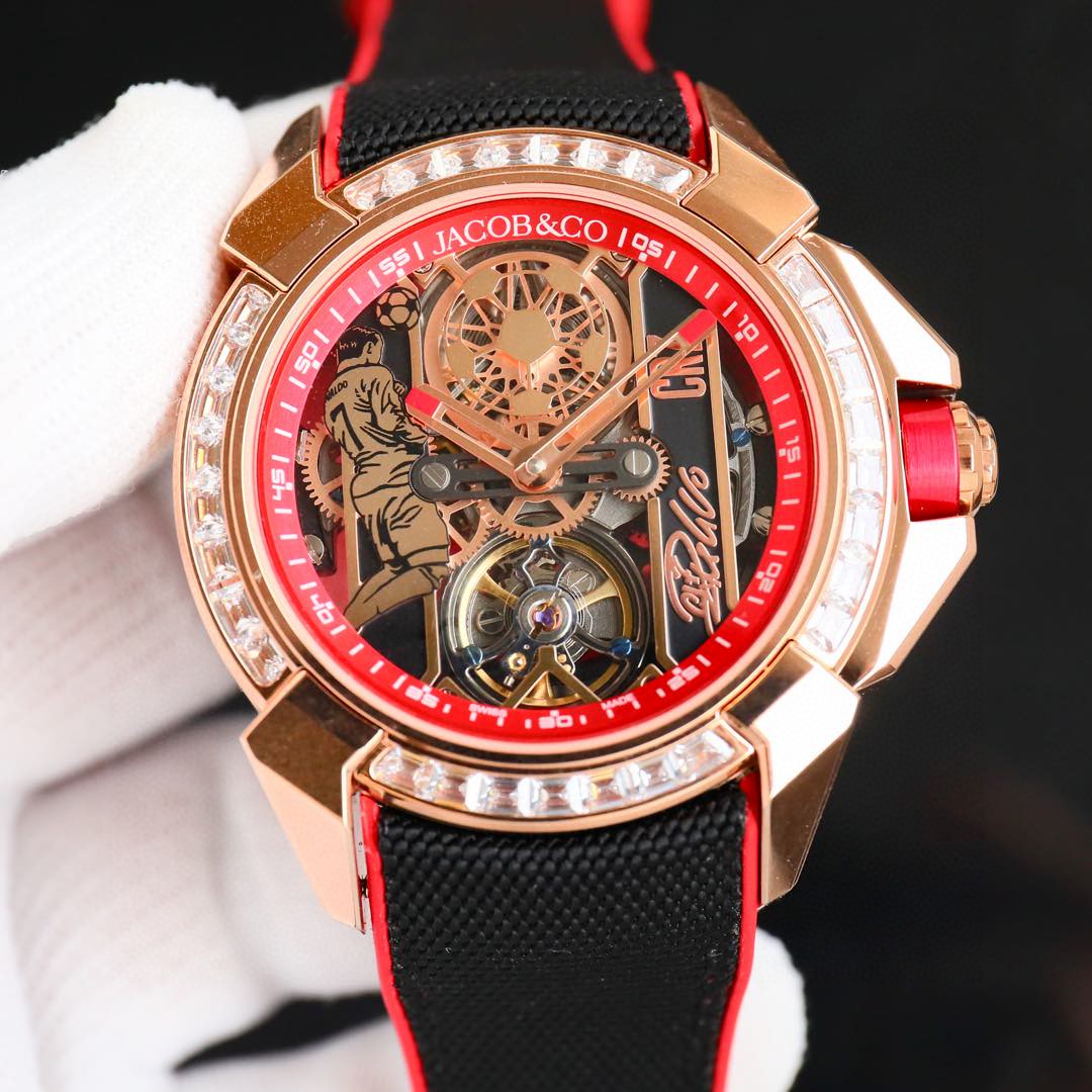 New product launch Jacob & Co Jaguar XCR7
Cristiano CR7 collaboration custom limited Edition Czech Leopard ?? Exclusive launch to create the strongest 1:1 perfect replica, parameters in sync with the original
Dimensions :44mm 12.45mm?? With a 316L stainle