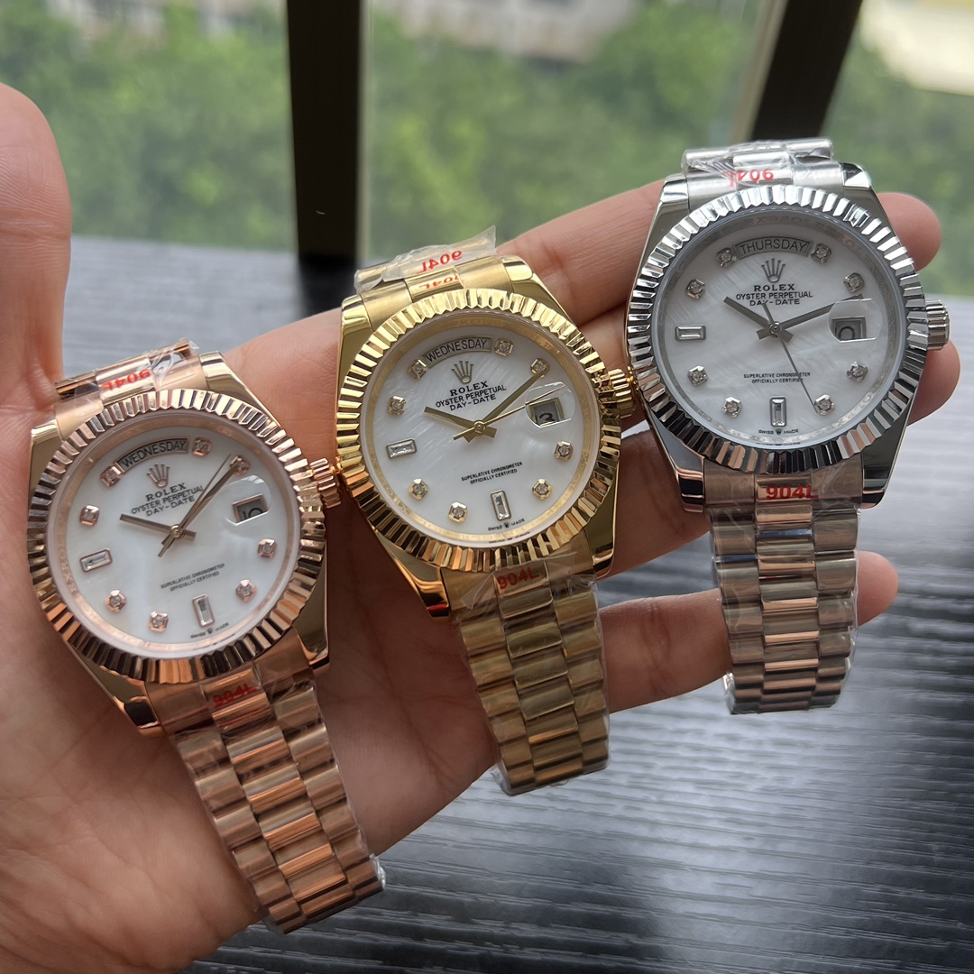?? ?? Double Calendar ?? Roeka daydate Datejust series Double Calendar diamond-dial shell Double Calendar Mechanical movement 40mm!