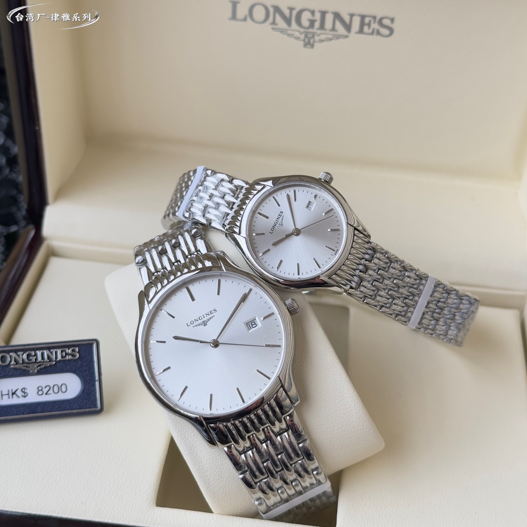 Crafted in Taiwan!!
With relentless pursuit of technological breakthroughs and constant innovation, LONGINES has established itself as a leader in design.
The classic and timeless Longines collection - embodying the brand's oldest manufacturing aesthetics