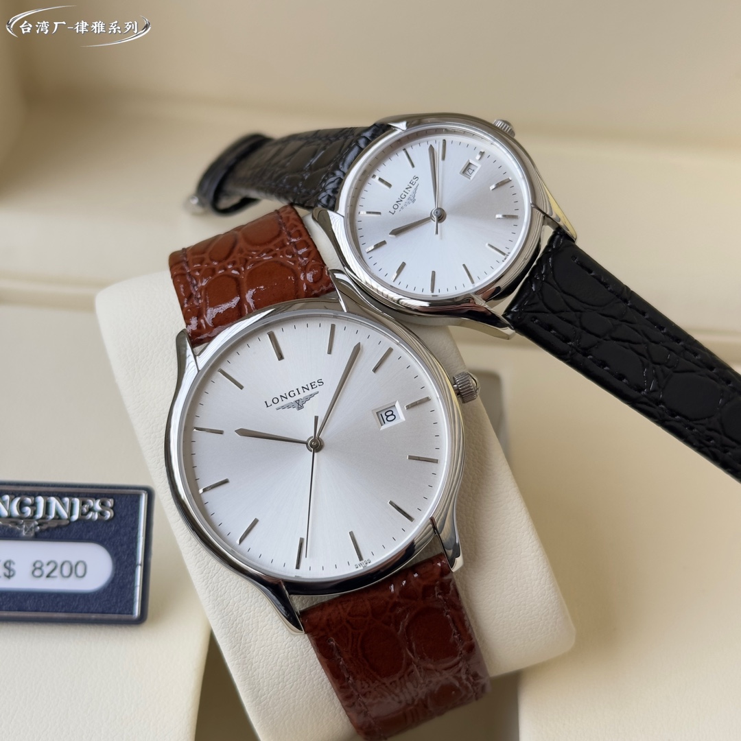 Crafted in Taiwan!!
With relentless pursuit of technological breakthroughs and constant innovation, LONGINES has established itself as a leader in design.
The classic and timeless Longines collection - embodying the brand's oldest manufacturing aesthetics