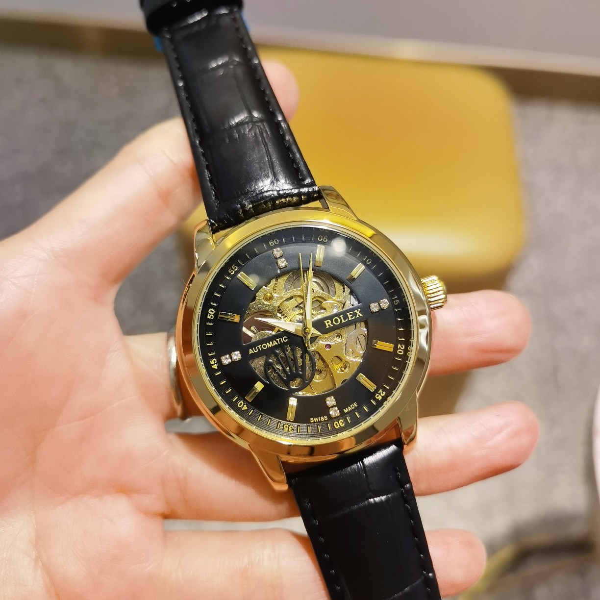 [Leather strap with ten pairs of butterfly clasp] P120, NEW burst out [Victory][Victory], ROLEX - ROLEX[Rose][Rose] Casual Business Men 's style ?? Hot on the market ?? Super mineral mirror, automatic mechanical movement, accurate timemaking, vacuum elect