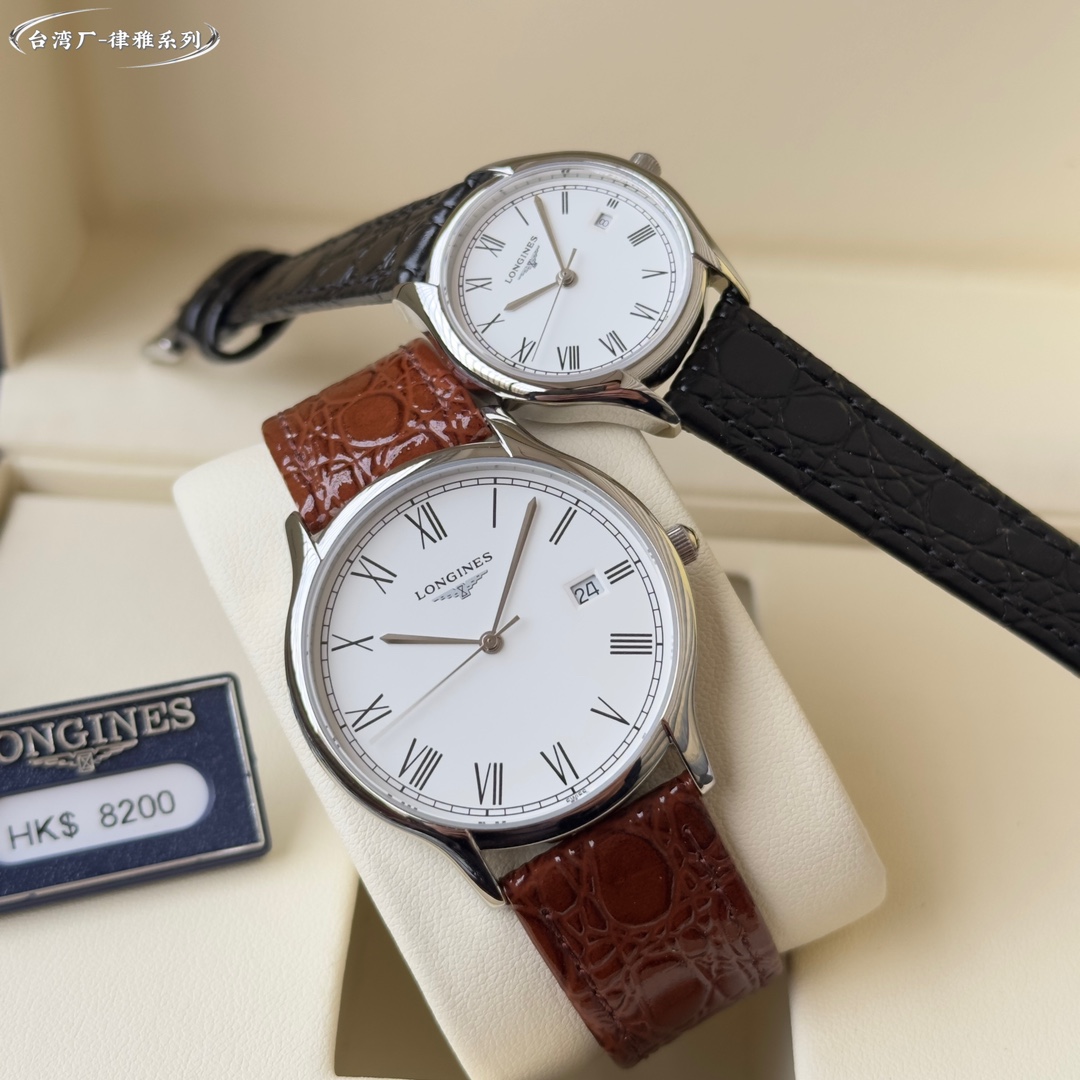 Crafted in Taiwan!!
With relentless pursuit of technological breakthroughs and constant innovation, LONGINES has established itself as a leader in design.
The classic and timeless Longines collection - embodying the brand's oldest manufacturing aesthetics