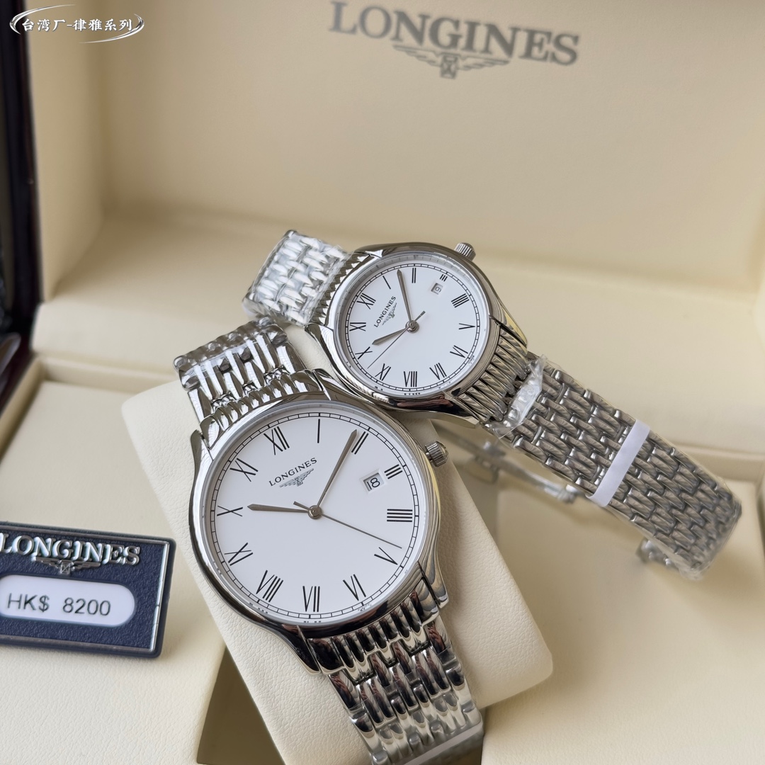 Crafted in Taiwan!!
With relentless pursuit of technological breakthroughs and constant innovation, LONGINES has established itself as a leader in design.
The classic and timeless Longines collection - embodying the brand's oldest manufacturing aesthetics
