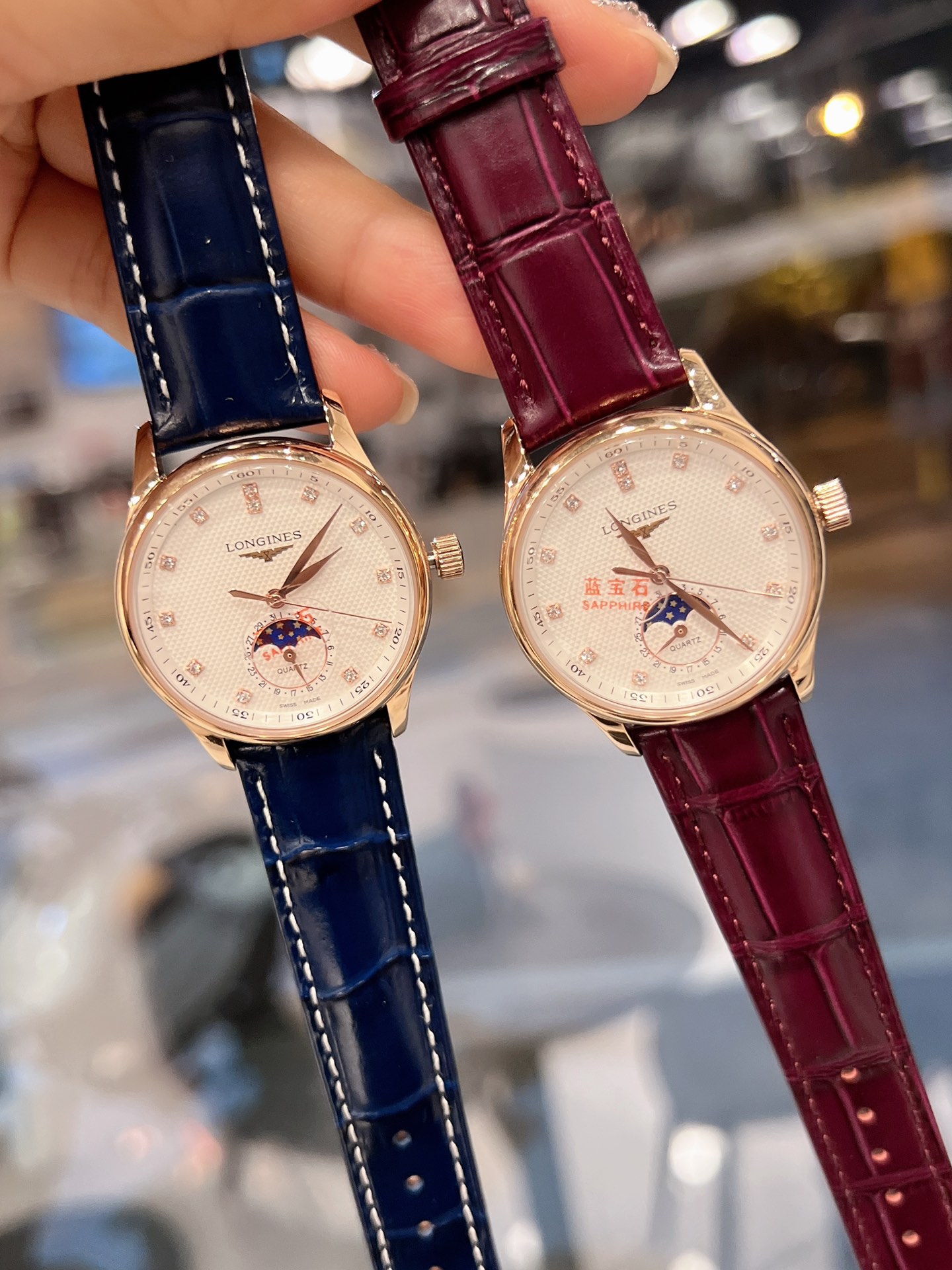 Batch ??280 gold 300 Master collection ladies' watch. Steel band leather strap uniform case all Seine Master Moon Phase watch series. It interprets the noble elegance of women. Stainless steel case diameter: 34mm. Official consistent 6-digit moon phase 1-