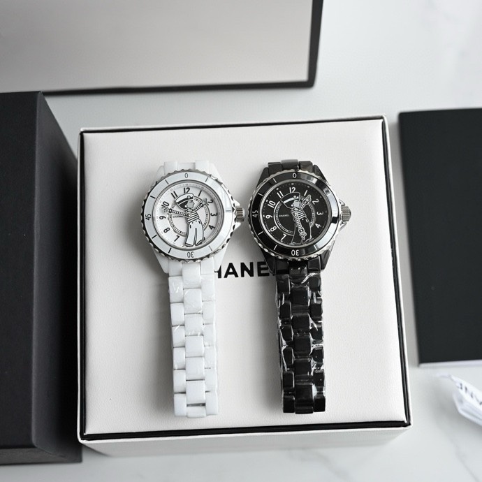 Batch ??2800, new model - HT Super ceramic - Chanel J12 series 33mm steel case women 's watch - H4863, cast in the same high-density tempered ceramic material as the original, light, scratch-resistant, non-sensitive and non-fading, the lustrous and jade-l