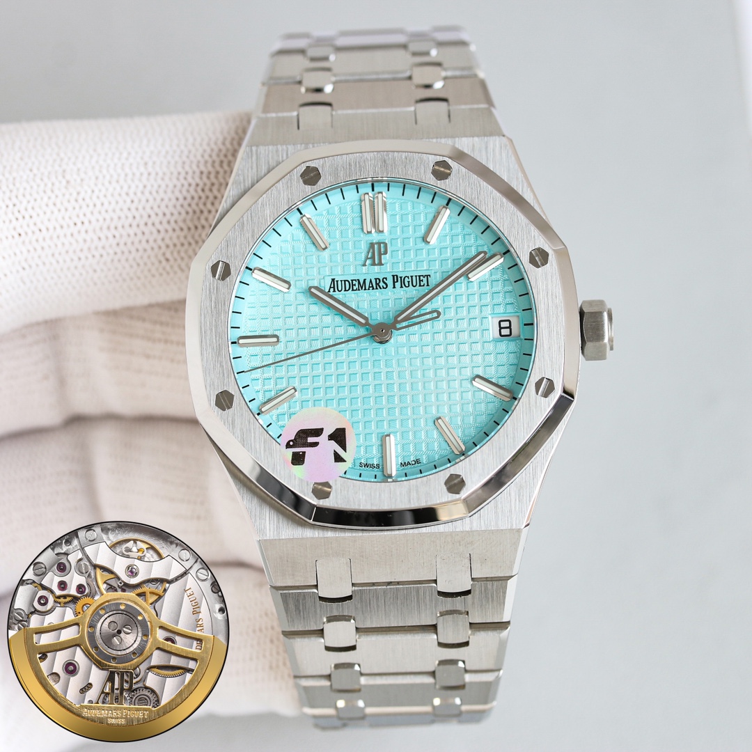 All-in-one same: 2100
F1 New product ?? Audemars Piguet Royal Oak 15500,15510 Tiffany Blue, black steel -- Shocking launch: with 4302 integrated movement -- reaching the peak of steel watches -- Powerful performance of defending the "Steel" king! [5 Great