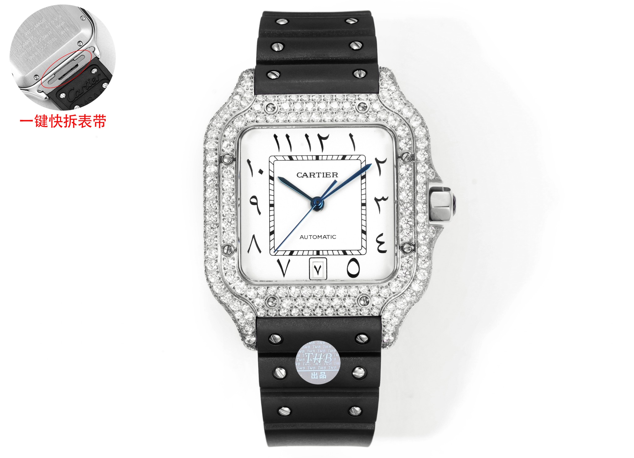 Leather steel 1850, tape 2050
THB New Cartier Santos Middle East Edition Tape Full Diamond
[Original mold opening ??????2024 latest Cartier Santos
1 ? [Case] Genuine mold, with the best imported 316L case! 1 ?? [Case] Genuine mold, featuring the best impo