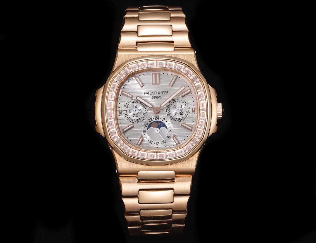 White 1600 Gold 1650 diamonds ?100
[PP Factory2024 Wall Crack recommendation] New market Patek. Patek Philippe 5740/1G-001- The super-complex multi-functional Nautilus makes its debut, the first Nautilus complex watch ever launched, a casual sports watch 