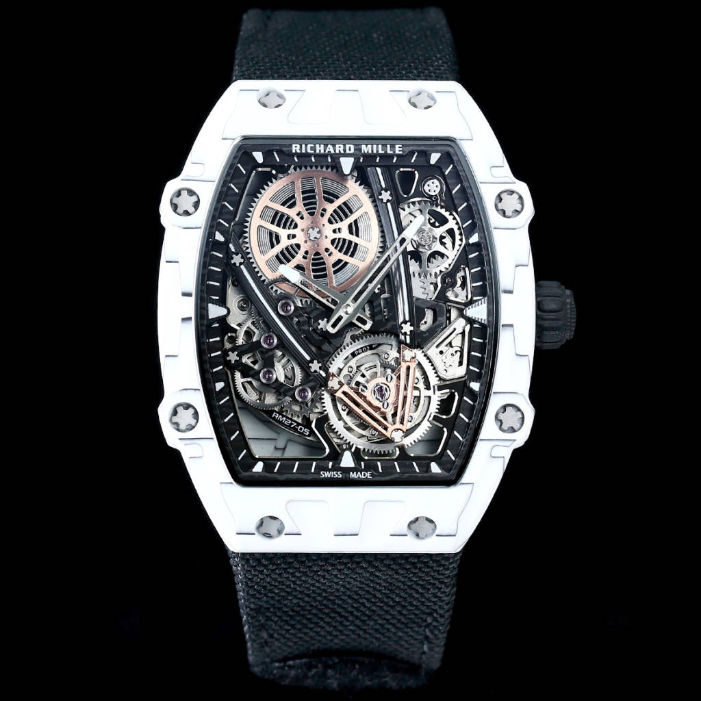 ??RICHARD MILLE RM 27-05 Flying Tourbillon Rafael Nadal Floating Tourbillon watch -- ultra light, Ultra thin

The whole watch weighs only 38g (including the strap), and the case is only about 9mm thick
The whole watch measures 37.25?? 47.25?? 9mm

RICHARD