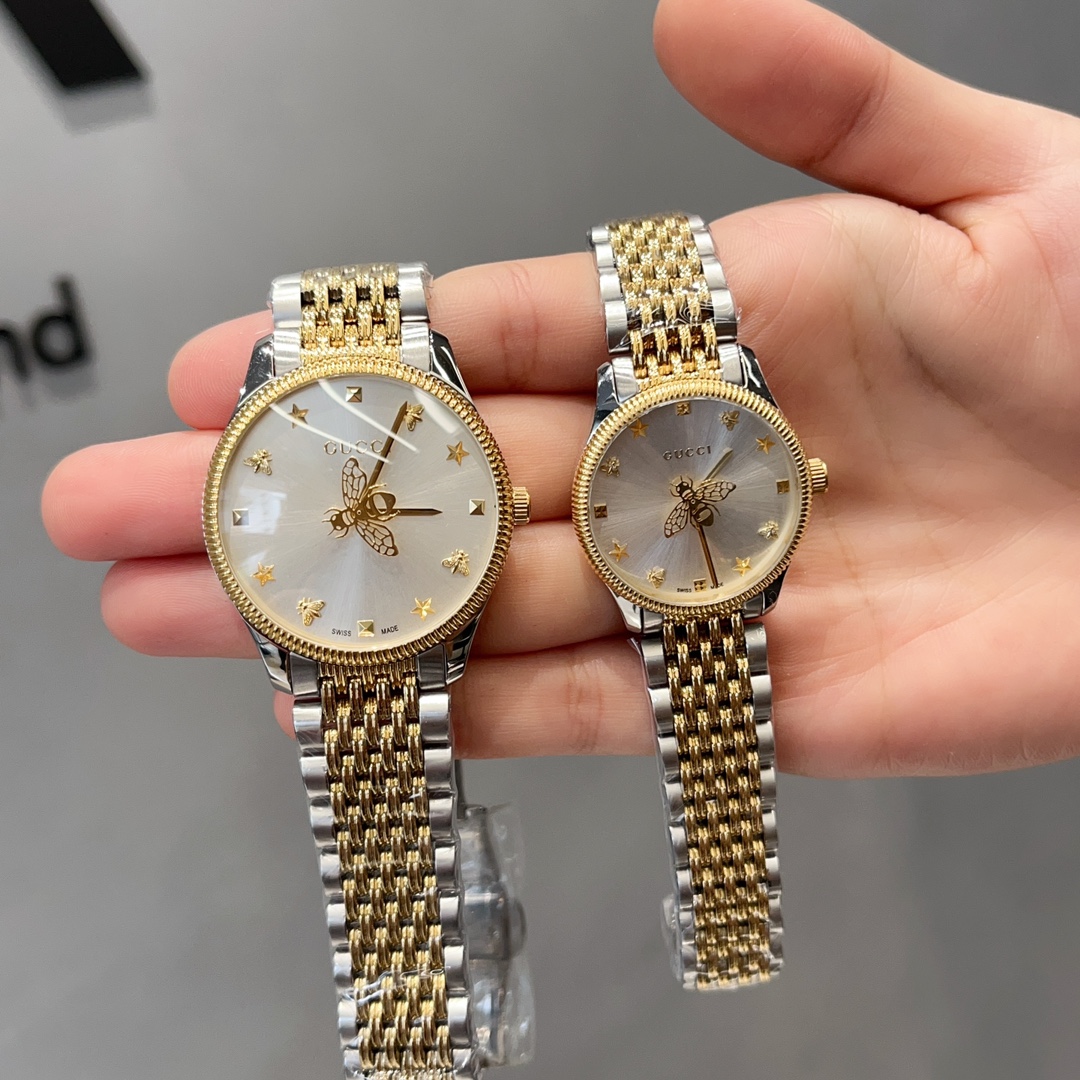 ?? White 310 gold 330
Gucci new bee! The highest quality of the original piece! Exclusive photos of Gucci 's new G-Timeless Slim collection watches, the overall design is so beautiful, so we must come here right away to plant some grass for everyone! The 