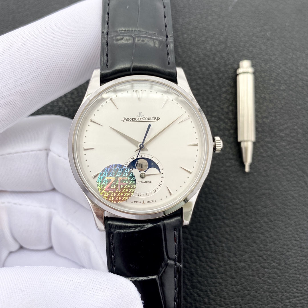 ZF big factory production! Zf BIG FACTORY PRODUCTION! Original MOLD OPENING, DEFINITELY ONE of the BEST in a HUNDRED ???? SLOW CRAFTSMANSHIP, only to replicate the strongest MASTER! -- Jaeger-lecoultre Master Moon Collection Dress men's watch Q1368420. (3