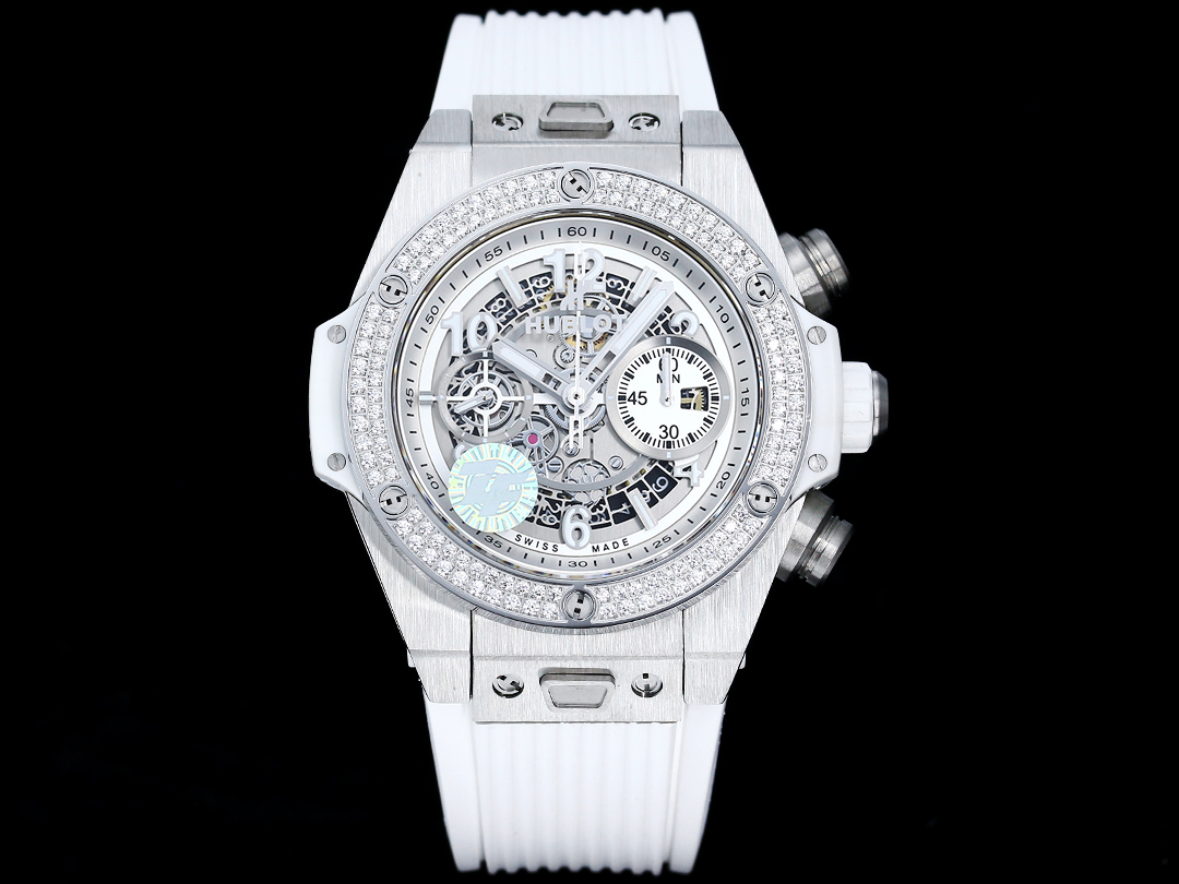 ??ZF LATEST new face SHIPMENT HUBLOT (HuBLOT)??HUBLOT - brave and fearless, PUNCH OUT, abbreviated as "HUB" "Hublot", BigBang Element Material Chronograph v2 version ? Case made of imported 316 stainless steel material design explosive ? Equipped with 775