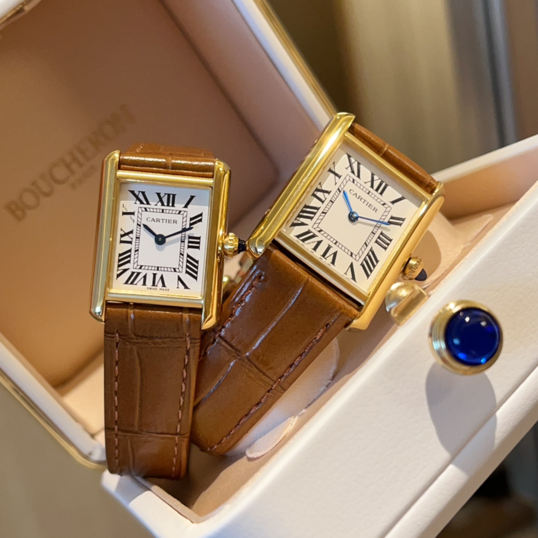 ?? White 350 Gold 380 diamonds ?30
Cartier Tank Tant Must! Cartier's new TankMust watch. Among all the classic Cartier TANK watches, I would definitely choose the TANK Solo if I were to own one that I wear every day. The brand has introduced the new TankM