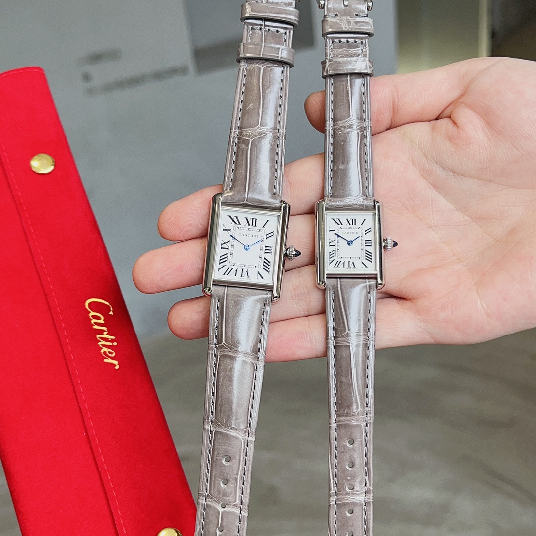 ?? White 600, White Diamond 630
Cartier Tank Tant Must! American River Crocodile leather Haute couture Edition in six colors to choose from Cartier's new TankMust watch in 2021. It Must be a TANK among all the classic Cartier TANK watches, I would definit