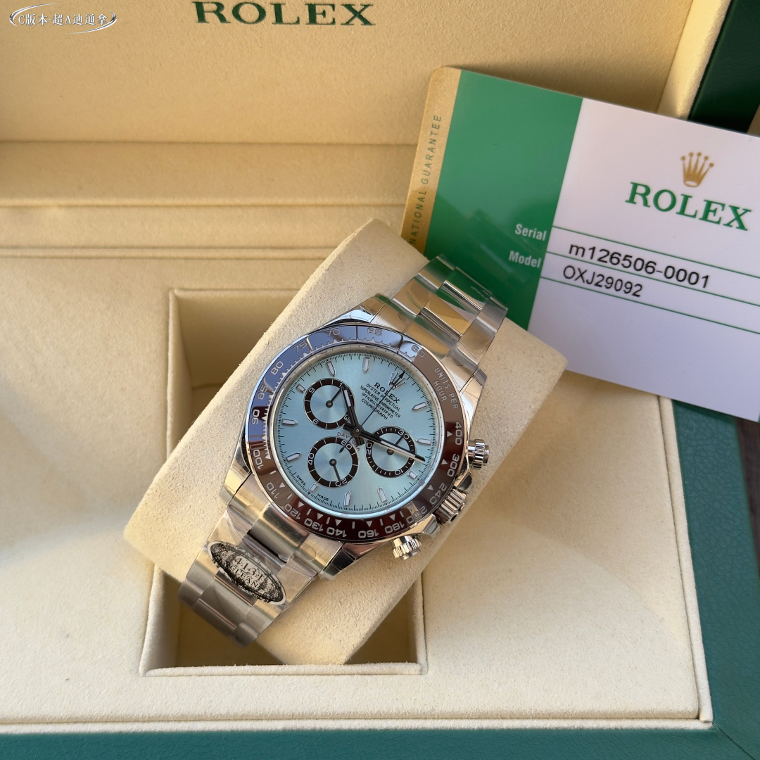 Steel tape thick bottom 2400??- Steel tape through bottom 2500- Tape 2500
C1 New Daytona Dandong 4131 (Premium Super A version)
The king of sex ratio, the most stable version currently available on the market.
Check the code :OXJ29092
(Thickness 11.9)

Ne