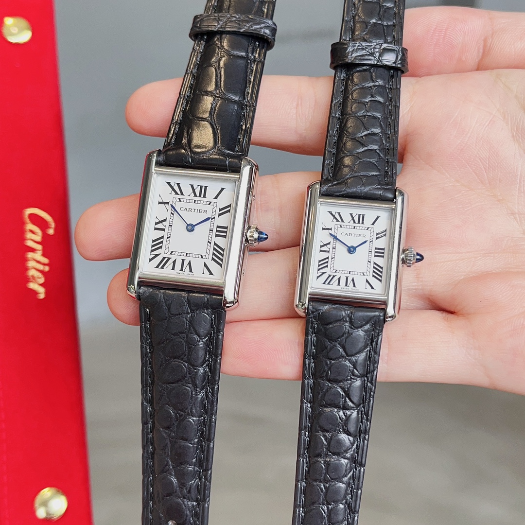 ?? White 600, White Diamond 630
Cartier Tank Tant Must! American River Crocodile leather Haute couture Edition in six colors to choose from Cartier's new TankMust watch in 2021. It Must be a TANK among all the classic Cartier TANK watches, I would definit