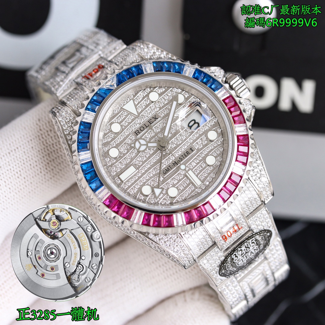 Produced by C Factory, an absolute masterpiece, CLEAN Factory
Hot style, GTM Four hands arrive, Rolex Custom Special Edition [color] Extremely luxurious, Factory C challenges a new height of reissue - perfectly recreating the most expensive Rolex Starry S