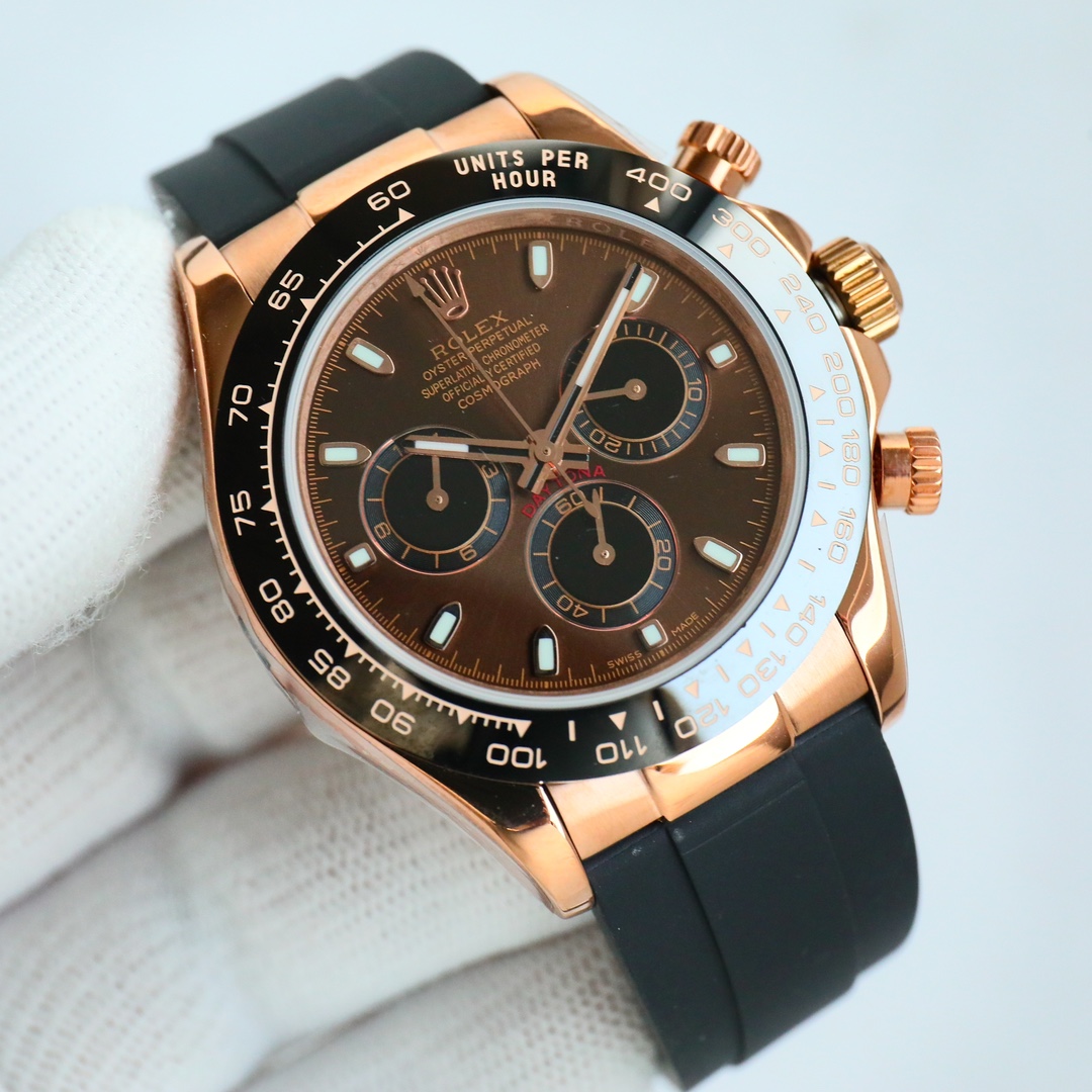 18k gold-plated stock supply ROLEX- Rolex ??RW1 Daytona series GTC China INSPECTION certificate, online veriable! 1 position adjustment Chronograph seconds hand 3 digit position 9 digit position small hand function ORIGINAL CONSISTENT! Original mold of th