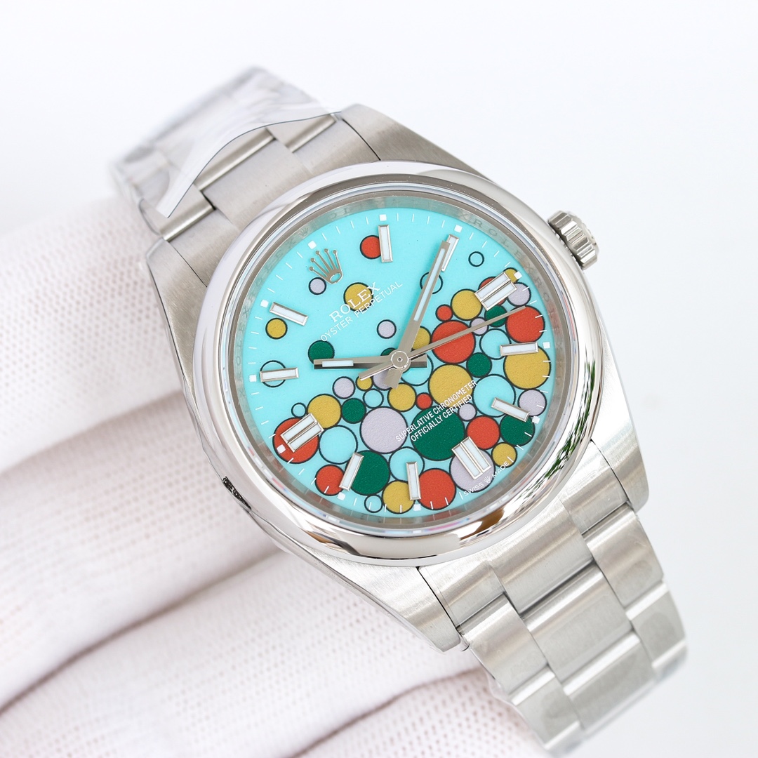 Frame: 1300
[The Riji Ceiling] is here! Official soft film packaging for the version!
N+AR 2023 new Oyster Perpetual Series 126000,124300 Balloon style ceiling grade 36.41mm arrived, this time the quality is by no means ordinary, jointly created with N+AR