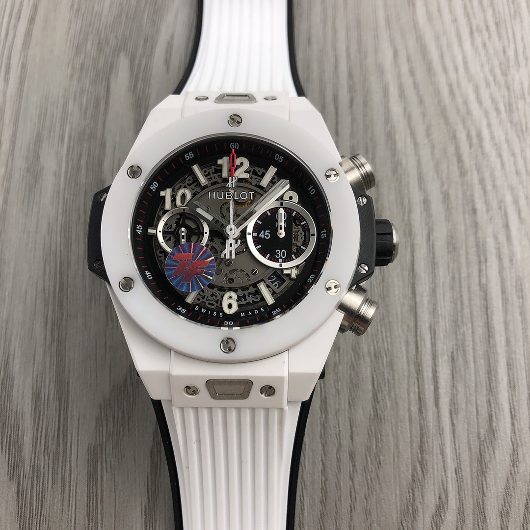 SJ 2300
ZF HUBLOT ?? The best replica of the year - Hublot BIG BANG series 411.JX.4802.RT "All Ceramic Watch"
[Great Details] 1. Reproducing the intricate skeletonized layout behind the dial of the original, 2. Using the same Korean ceramic ultimate clone