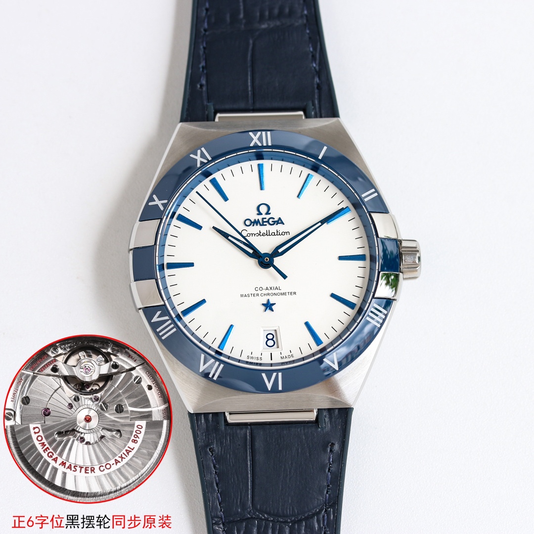 SJ produced 1300
New upgraded V2 OMEGA ??O43 Constellation series 41mm Starlight Eternal Constellation watch Fifth generation Constellation series! New 41MM original size watch!
1 ? The bezel has been upgraded, the original polished imported ceramic bezel