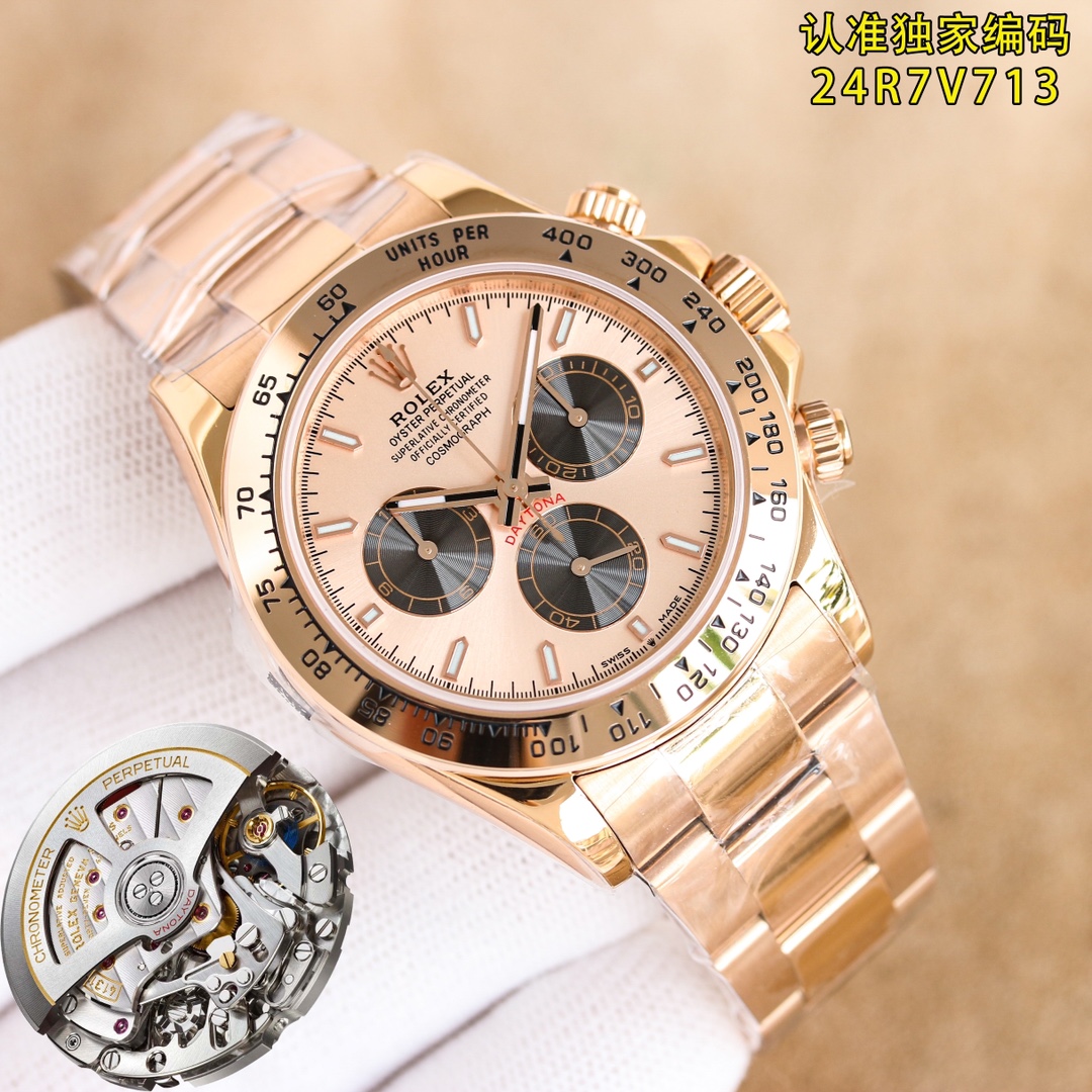 4131 movement: Uni-President 1850
New c factory model, unique bezel ceramic bezel, custom three-digit integration, 6-digit crown. Look for clean factory exclusive code: 24R7V713.

By comparing the pictures with the points that everyone is more concerned a