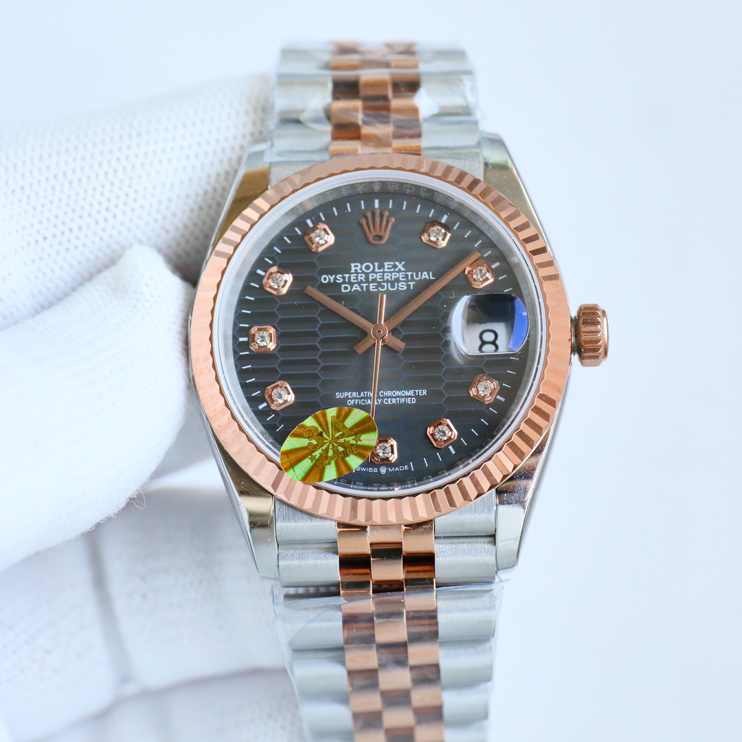 White steel 1150 Intermetallic 1200
Latest style, highest performance ratio 3A factory Rolex latest release, custom version one watch one code, popular style 36mm diameter datejust
??: Equipped with the 2824 movement that can adjust the date function, the