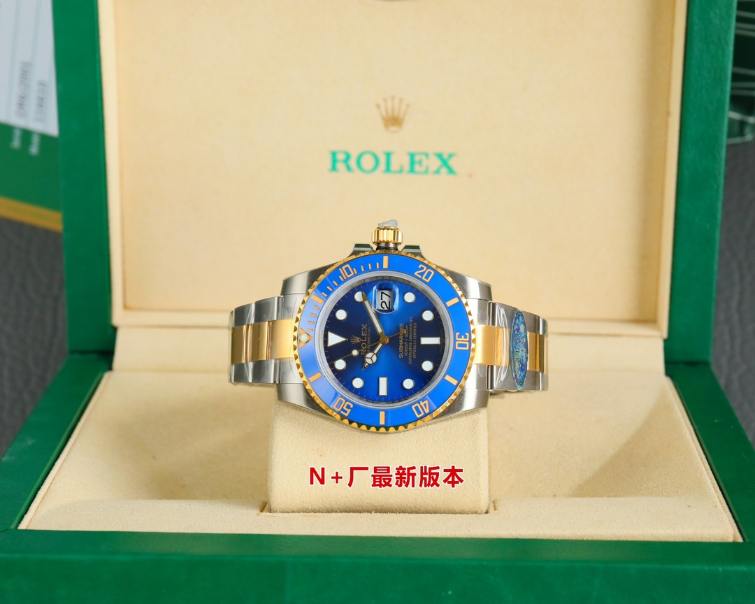 Today recommended ??N+ version, 41mm/40mm 3135 movement ??
ROLEX submariner
1:40mm/41mm with 1:1 Super 3135 Shanghai integrated movement
2: Whole watch 904L stainless steel/with ar factory steel strap
3: The only calendar font matching in the entire marke