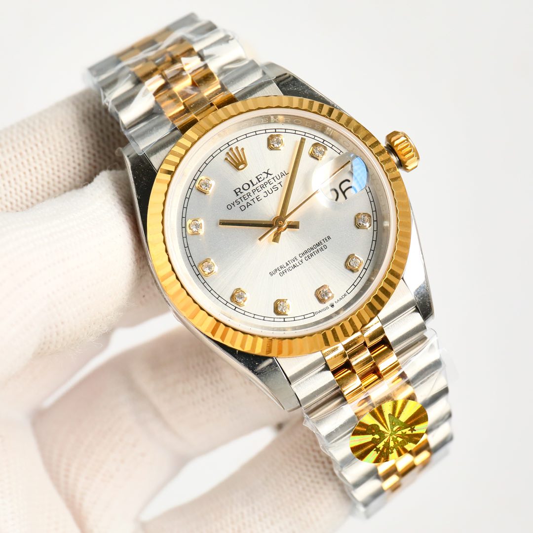 36mm3A factory Rolex latest release, custom version one watch one code, popular style 36mm diameter datejust
??: Equipped with the 2824 movement that can adjust the date function, the movement is extremely stable and precise
??: The entire watch is made o