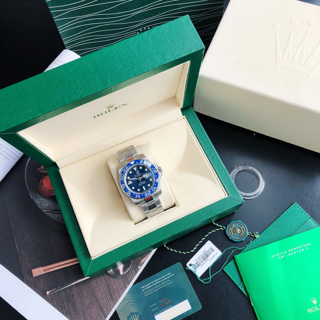 GD quality control, one code for one watch, three codes in one [color] Official synchronized new warranty card
Laueau GMT's new bestseller - Inter circle
GD, the 2021 big hit from Laujia, replicates all visible appearances of the original, far beyond the 
