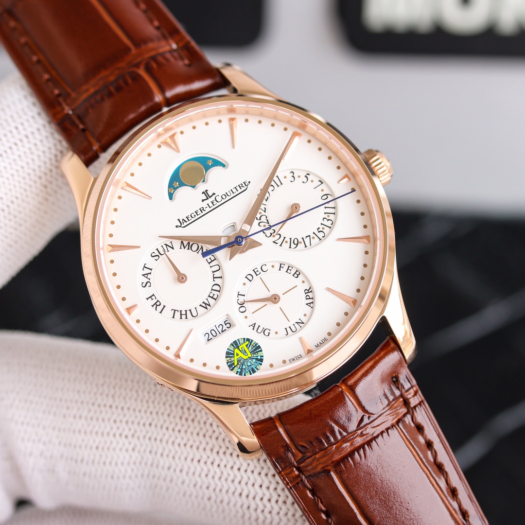 GR Factory's new product, after three years of research on the Jaeger-lecoultre Master Perpetual Calendar mechanical movement, is a replica of the Jaeger-lecoultre Master Perpetual Calendar automatic mechanical watch. Under the principle of not considerin