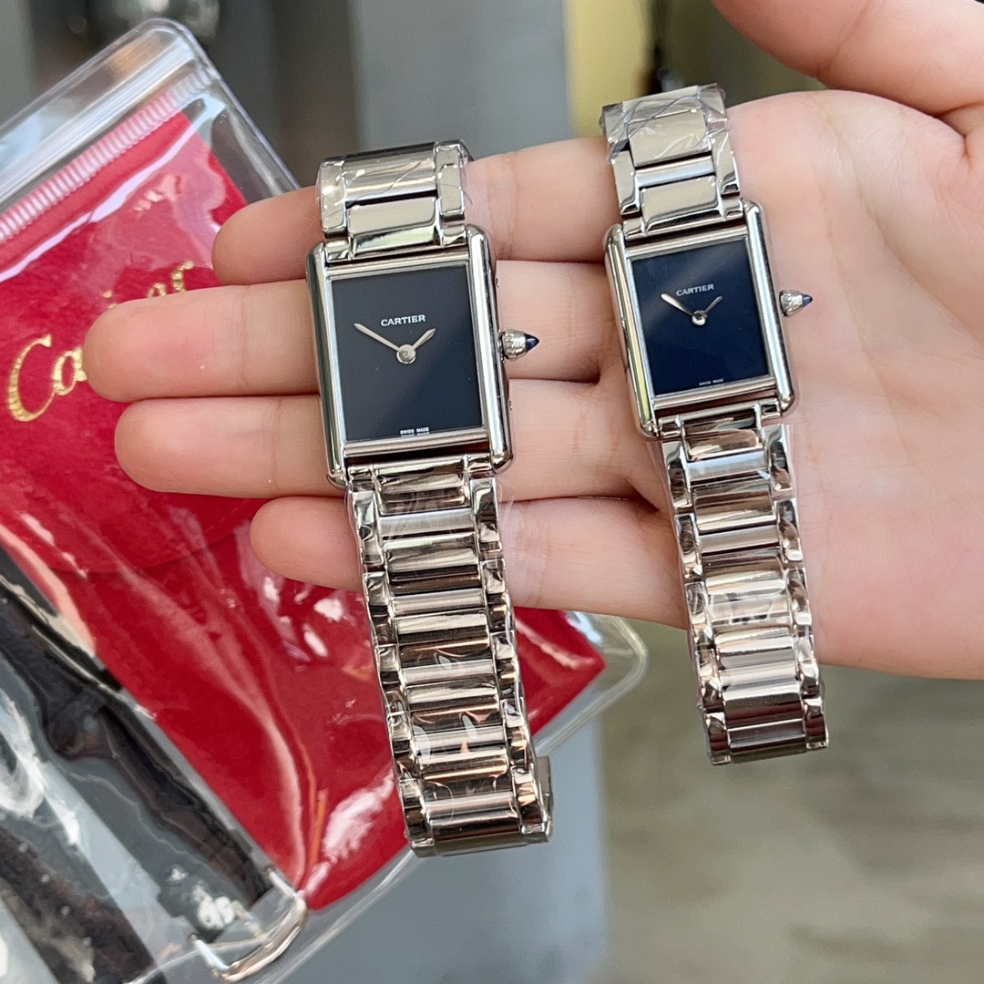 ?? White light steel 450 White Diamond 480
Cartier Tank Tant Must! Limited-time gift of imported lychee grain calfskin strap interchangeable at the counter Cartier's new TankMust 2021 watch. It Must be a TANK among all the classic Cartier TANK watches, I 