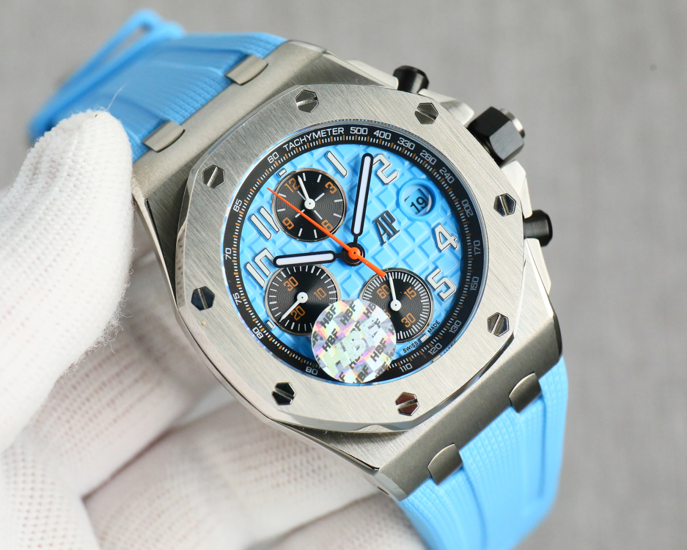 HBF leather strap tape 2050 Steel strap model 2150
HBF FACTORY Audemars Piguet AP ???A42 Royal Oak Offshore Series 26238: The top piece eliminates the fake at first glance "IN JF FACTORY ORIGINAL RESEARCH and DEVELOPMENT breaks the barrier" Break the orig