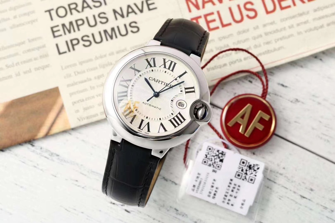 Bestseller AF - Cartier ??42mm2892 Ballon Bleu collection
(With Super 2892 movement)
[Case] 42mm in diameter, original consistent! Stainless steel case, top-quality sapphire crystal, crescent-shaped opening exactly the same. All parts are interchangeable 