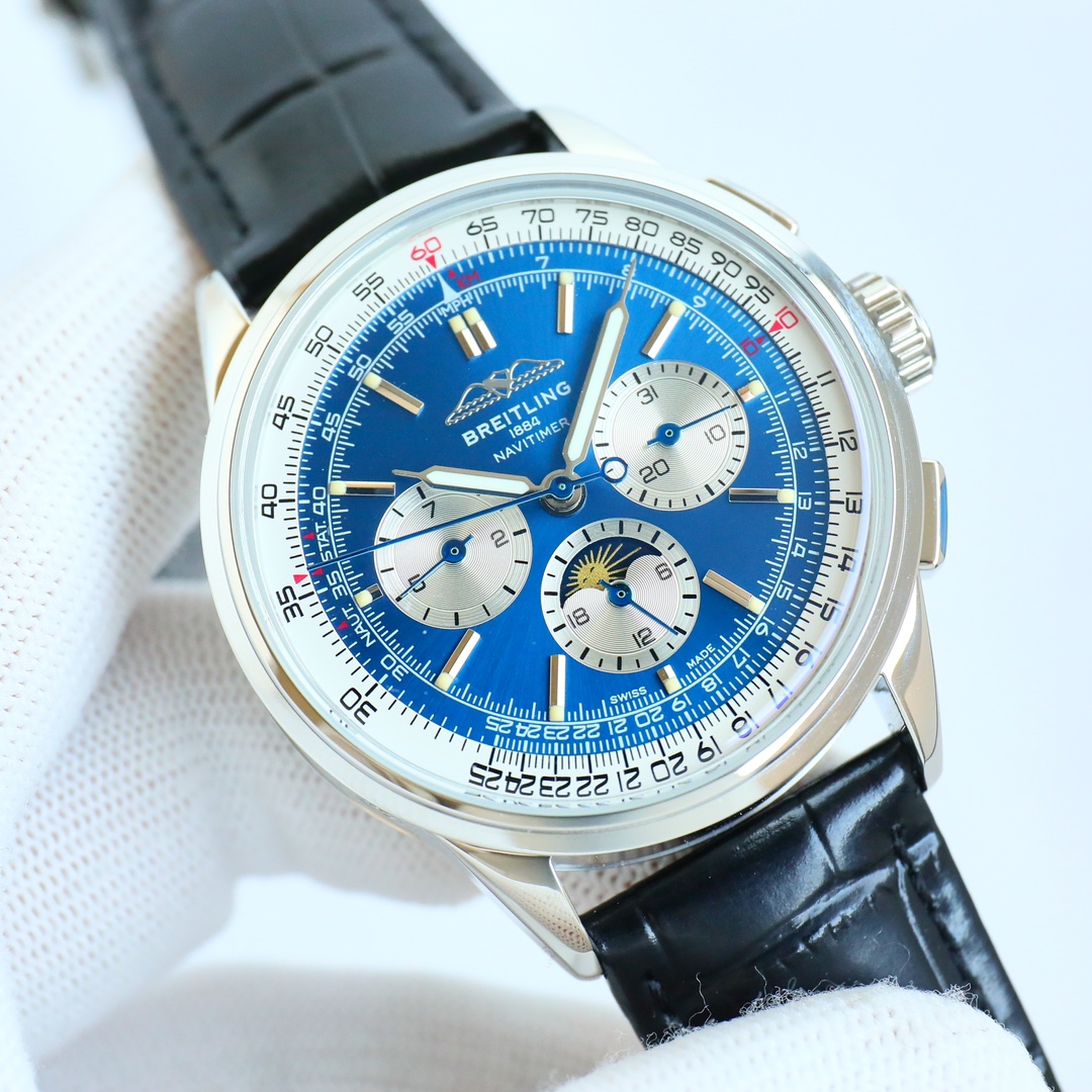 SJ white case 1450 gold case 1500
GF Factory Breitling Aviation Timepiece series ??R29
It still maintains the quality of the original unit, the best workmanship, highly recommended!
[Diameter] 42MM, the same size as the original
[Strap] The calfskin strap