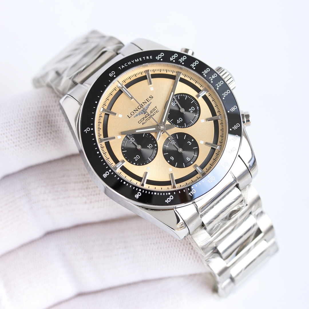 SJ 1750
[New] LONGINES- Longines ?? The R71 Conquest has become a highly regarded fine timepiece with its unique design, practical functions and comfortable wearing experience.
1 ? The literal is the distinctive ?? "panda eye" in a variety of classic comb